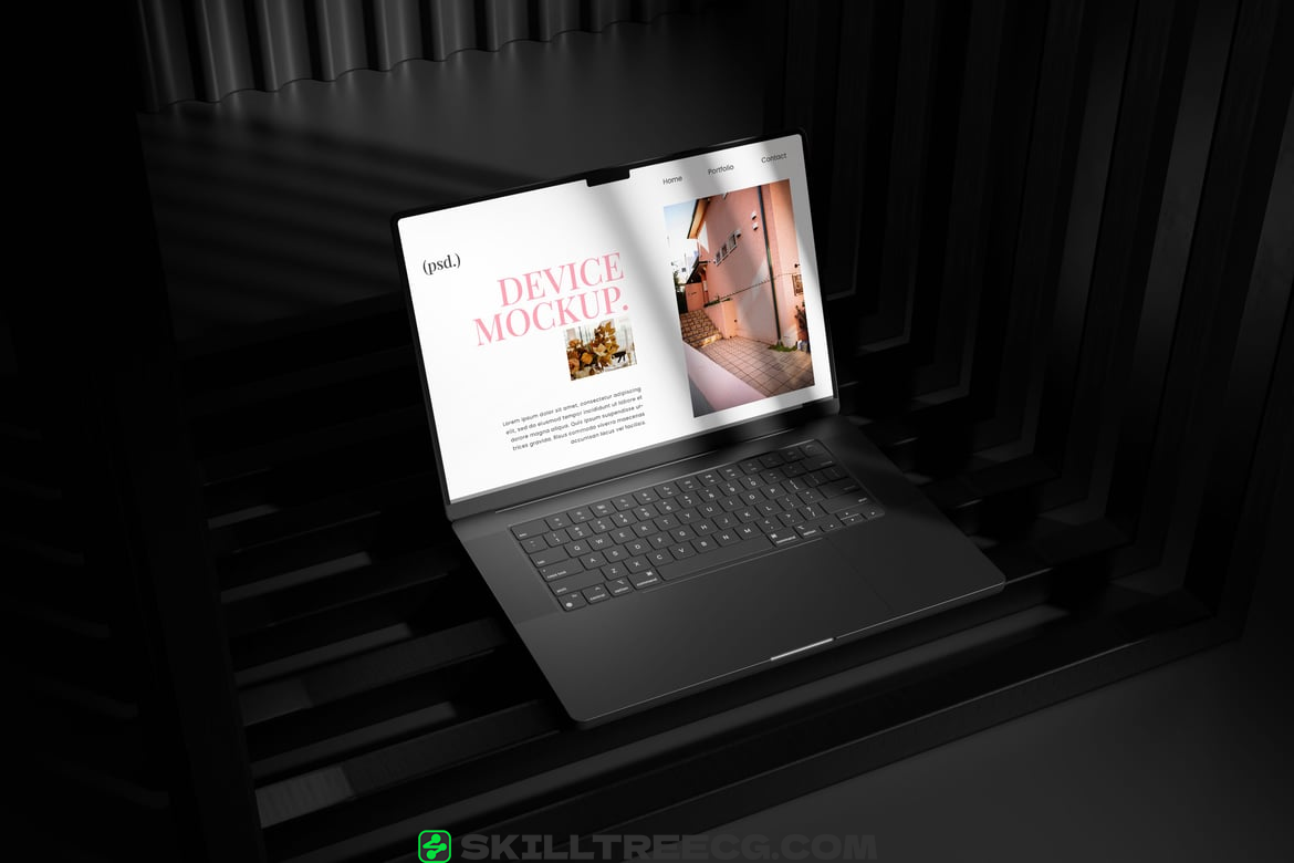 Laptop Device Mockup（213256）-技能树